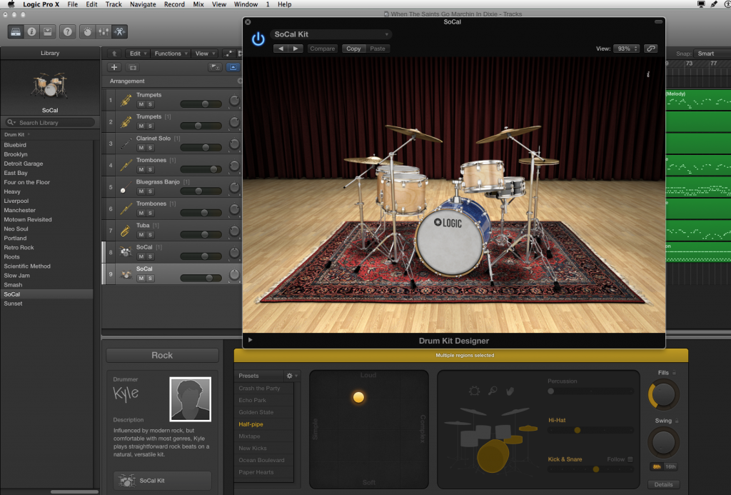 Logic Pro X Drummer