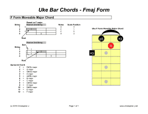 Uke Bar Chords - Fmaj Form