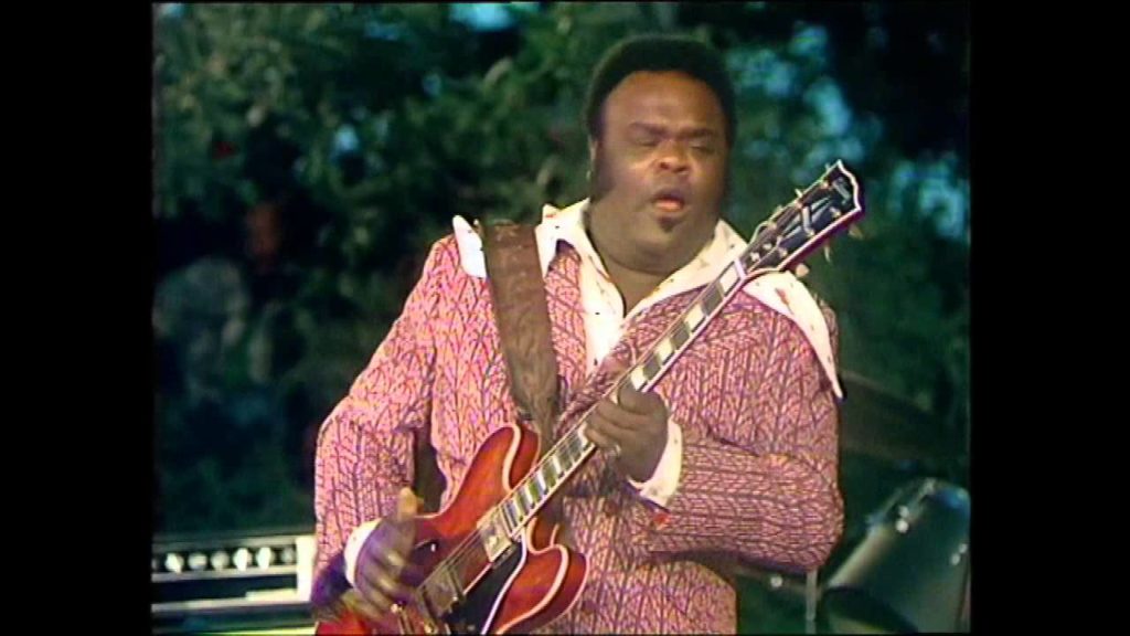 Freddie King with guitar